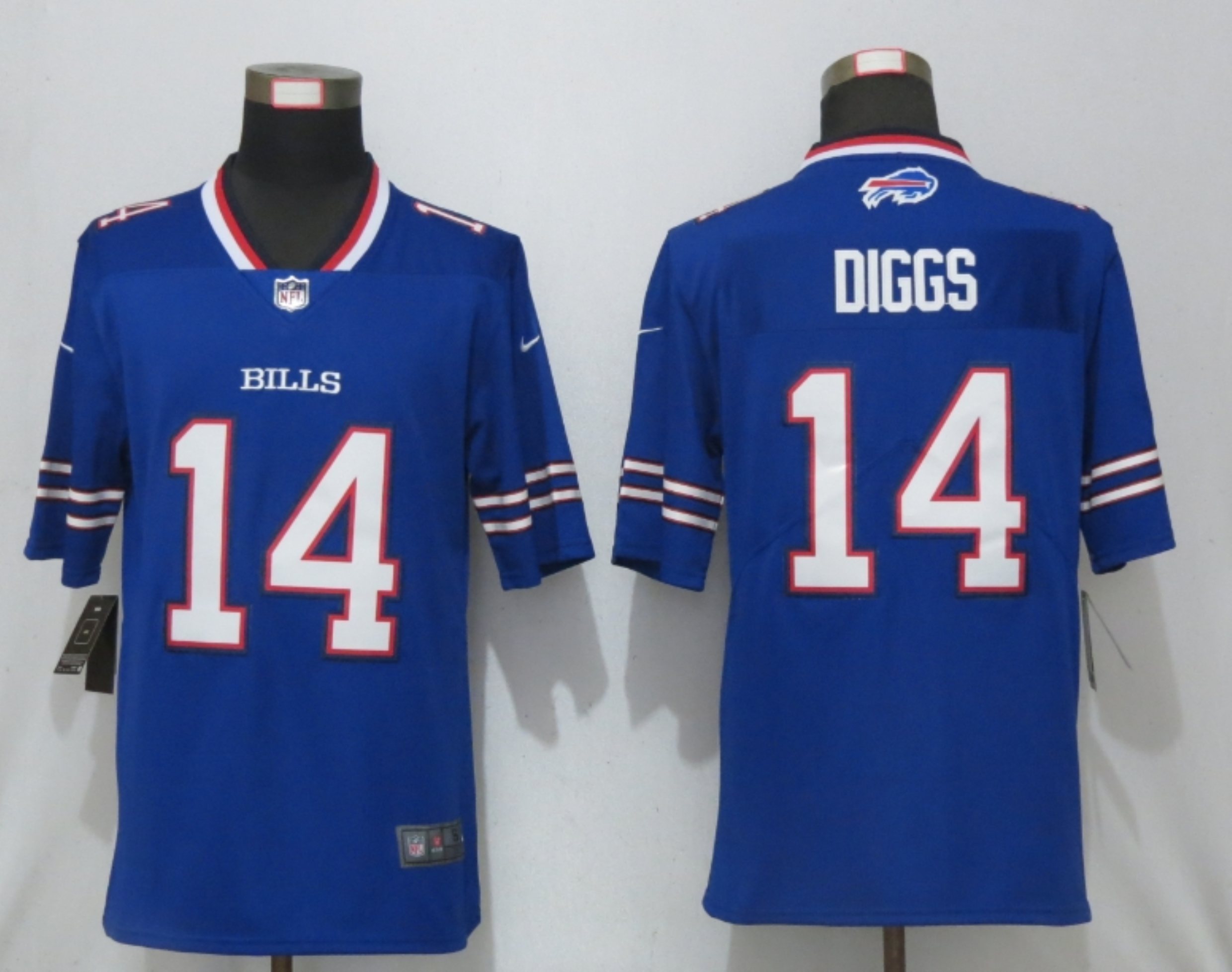 Men New Nike Buffalo Bills #14 Diggs Blue 2020 Vapor Untouchable Limited Playe->buffalo bills->NFL Jersey
